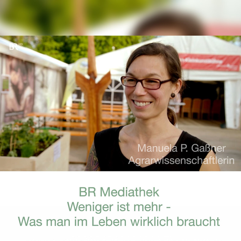 BR Fernsehen: Weniger ist mehr - Was man in Leben wirklich braucht mit Dr. Manuela P. Gaßner Zero Waste Müllvermeidung Urban Gardening