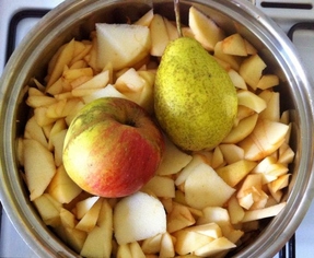 Äpfel-Birnen-Kompott selbst gemacht #ZeroWaste #UrbanGardening (c) www.einfachzerowasteleben.de