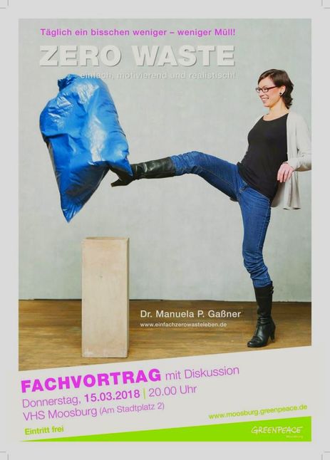Dr. Manuela Gaßner Zero Waste Freising Moosburg Greenpeace Vortrag 